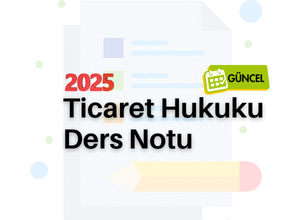 Ticaret Hukuku Ders Notu